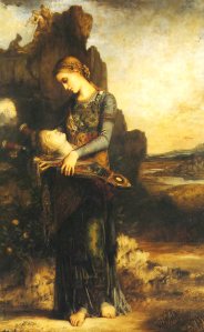 Something is wrong. (Gustave Moreau, "Thracian Girl Carrying the Head of Orpheus on His Lyre",1865.)